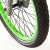 atomic green rims with slim hub design